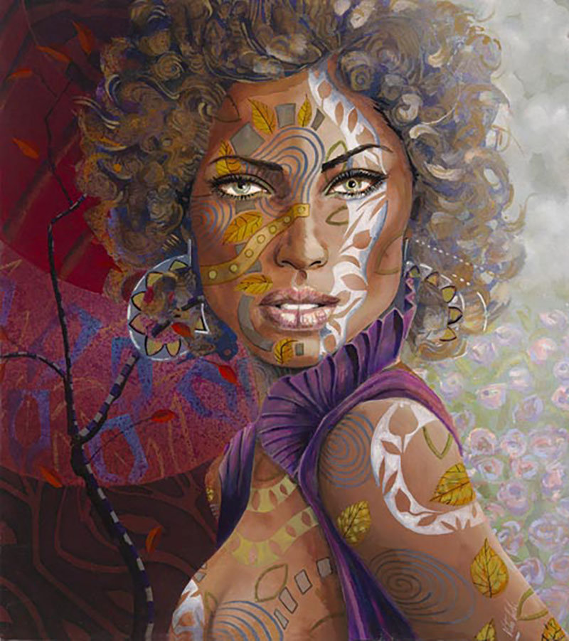 NIFAO Xhina, limited edition giclee on canvas by Vito Loli, 40x45